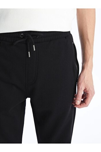 LC Waikiki Ανδρικό παντελόνι Jogger με χοντρό κορδόνι LCWAIKIKI Classic BLACK Standard Fit