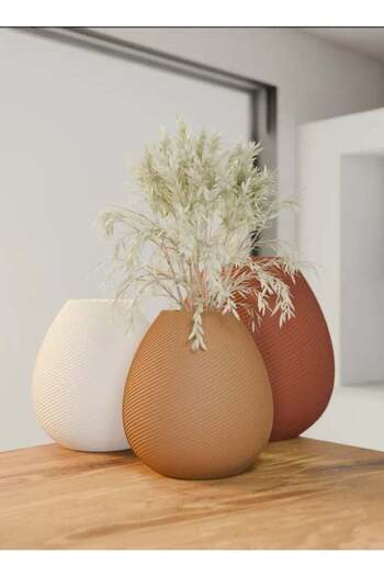 3D Brothers 3 PCs Luxury Modern Decorative Vase