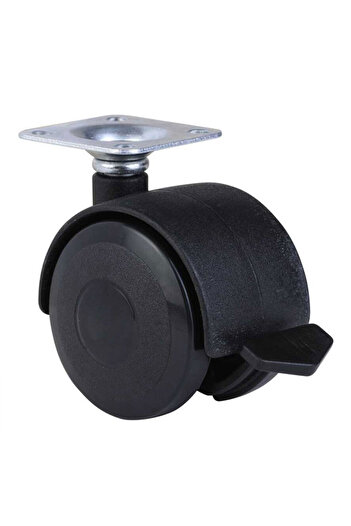 SİHİRLİ AYAKLAR Furniture Wheel Black Caster Home Office Seat Chair Cabinet Wheel 30kg Bearing Capacity Diameter:48Mm
