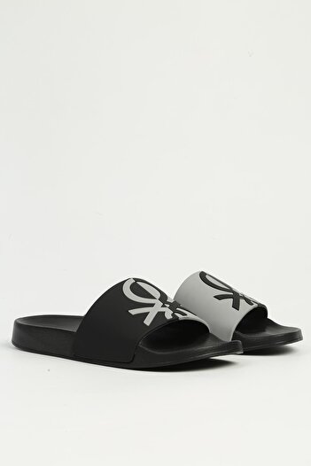Benetton Black Men's Slippers Bn-1428
