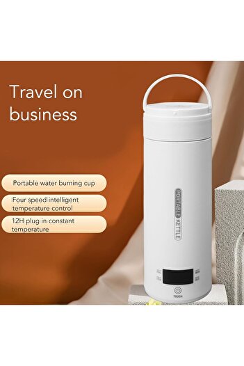 COOYA Travel Electric Kettle,with 4 Temperature Settings,Auto Shut Off & Boil Dry Protection,500ml，300W