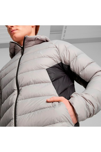 Puma Packlite Hooded Down Erkek Gri Kapüşonlu Mont