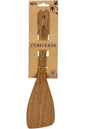 Winds Trading Angled Turner Spatula –Food-Grade Wooden Cooking Utensil for Stirring & Turning