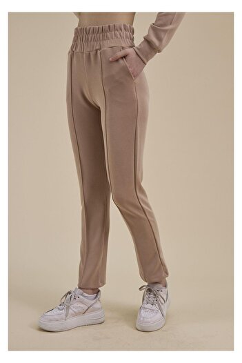 TIFFANY&TOMATO Düz Paça Dalgıç Pantolon-Bej