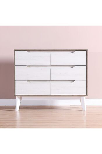Danube Home Hazel Display Cabinet - White L100xW40xH80cm
