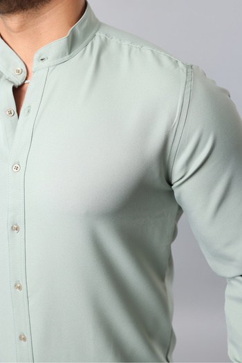 Artı1 Slim Fit Long Sleeve Cotton Easy Iron Men's Jeans Shirt
