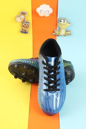 Moda Lime Pantofi de fotbal pentru copii unisex pentru gazon, pantofi de fotbal pentru băieți, pantofi de fotbal cu vârfuri