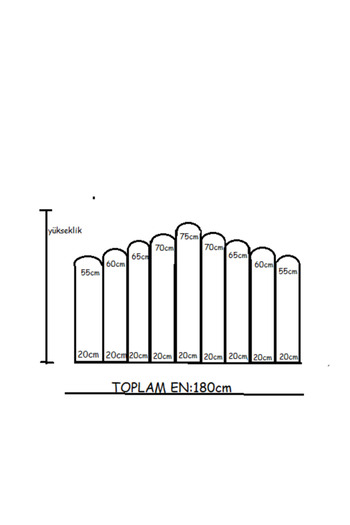 DUKDUK STORE DÖŞEMELİ YATAK BAŞLIĞI-180CM LİK-9 PARÇA PANEL