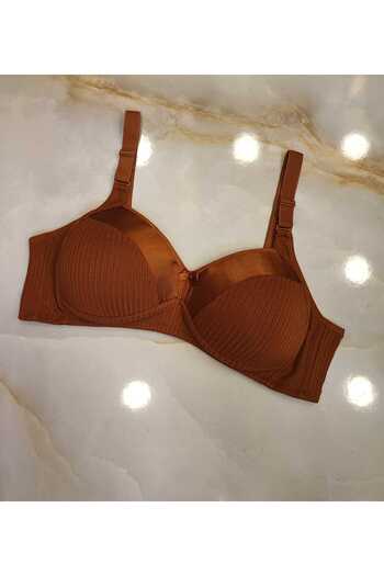 AVESŞENER Without Underwire Wire Free Unassisted Empty Bra Combed Cotton Stretchy Twill