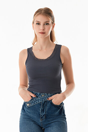 Fulla Moda Ribbed Lace Bodysuit