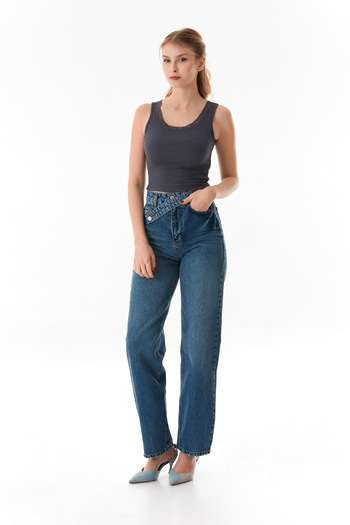 Fulla Moda Ribbed Lace Bodysuit
