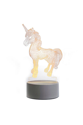 sharpdo Unicorn 3D USB Night Light 4W 5V Led Home Mounted Table Lamp
