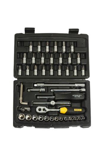 Stanley 46-Piece Square Drive Metric Socket and Bit Set