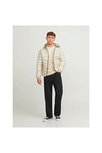 Jack & Jones Jack&jones Hero Puffer Hood Erkek Bej Kapüşonlu Mont