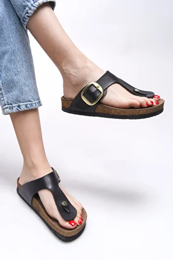 Riccon Women's Black Flip Flops Giseraele 0012601