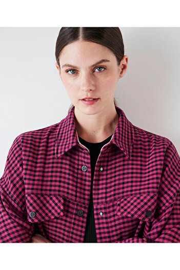 İpekyol Plaid pattern shirt jacket