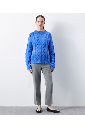İpekyol Sweater with hair braids