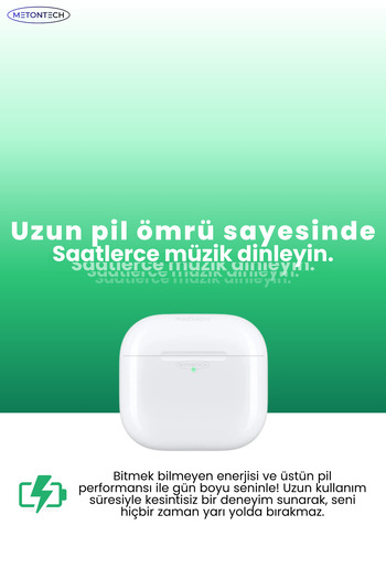 MactivePro Air 4 ANC Bluetooth Kulaklık 2025 Seri Gürültü Engelleme ve Şeffaf Mod Aktif Kılıf Hediyeli Kulaklık