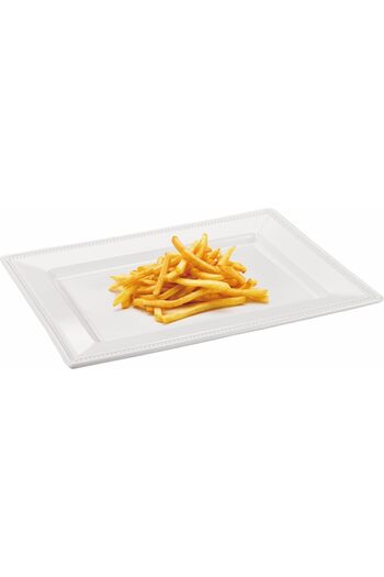 ORCHID 15" EMBOSSED RECT SERVING PLATE