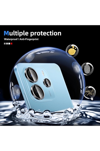 m.tk moveteck Xiaomi Redmi Note 14 4G Camera Protection Lens Protector Tempered Glass Shatterproof Glass with Application Apparatus