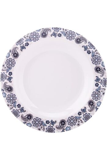 AKDC M/Mine Soup Plate L(23cm) xW(23cm) xH(3cm) White, Blue, Black 6296901966123