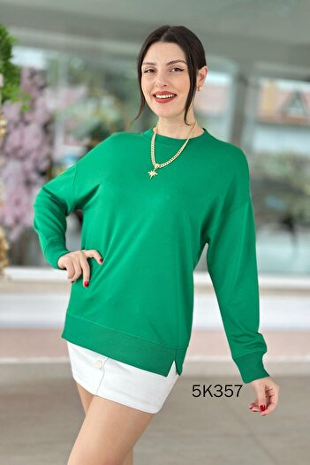 İnce Topuk Crew Neck 2 Thread Sweatshirt 5K357
