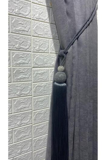 Helezoni Curtain Accessory Tasseled Bracol Stone Luxury Curtain Retractor Cornice Attachment 1 Pc