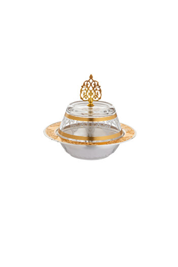 casa rosa Date Bowl With Glass Lid 17.5 Cm