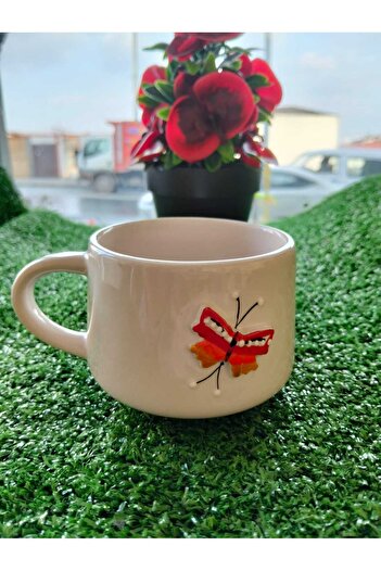 Home Kahve fincanı "kabartmalı kelebek"