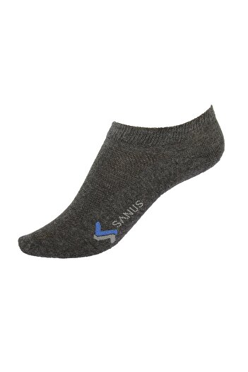 SANUS 6 Çift Unisex Antrasit Patik Çorap