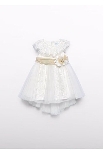 MAYORAL Abel&Lula Girl's Tulle Dress with Ruffled Collar_Mnvs5006