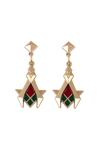 Choice1 Light Yellow Gold Color Game Genshin Impact Sumeru Kaveh Eardrops Earrings Stud Earrings for Woman A