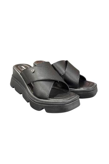 Pierre Cardin High Wedge Heel Anatomical Sole Slippers