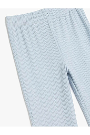 Koton Beli Lastikli Basic İspanyol Paça Pantolon