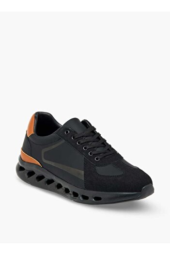 LBL by Shoexpress LBL by Shoexpress Panelled Ankle Sneakers with Lace-Up Closure