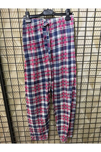 sevateks Pamuklu İnce Nefes Alan Kumaş Kurdele Bel Detaylı Baskılı Cepsiz Kadın Pijama Altı