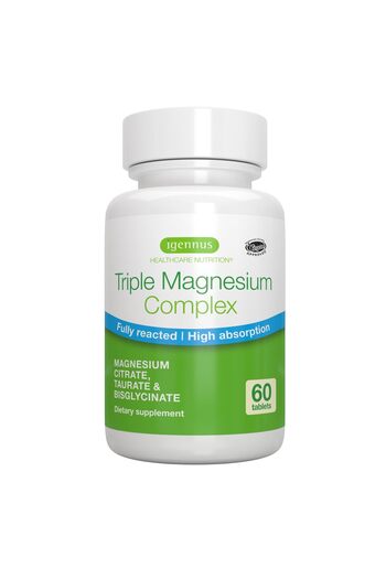 Igennus Healthcare Nutrition Igennus Triple Magnesium Complex: Glycinate, Taurate, Citrate, 60 Vegan Tablets