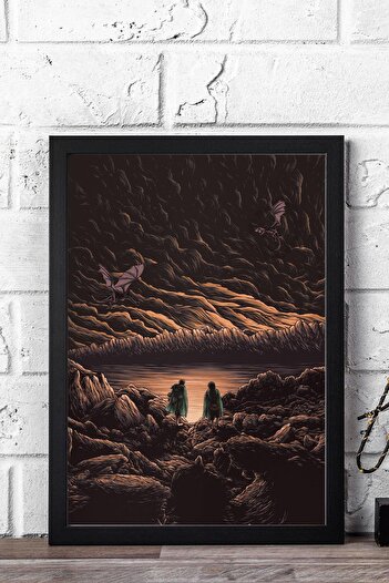 Saturn Yüzüklerin Efendisi Çerçeveli Tablo - Frodo ve Sam Posteri Tablo