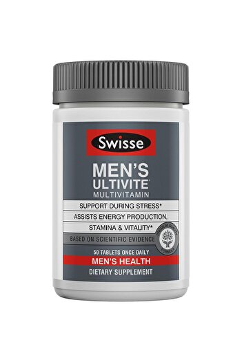 swisse Multivitamin for Men | 50 Tablets with Antioxidants, Minerals, Adaptogens | Energy & Immune Support
