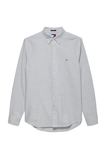 Tommy Jeans Чоловічий синій оксфорд в тонку смужку Gomlek Tjm DM0DM20668