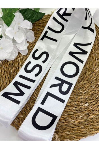imzatasarım Miss Turkey World Miss Universe Ribbon (2 Meters)