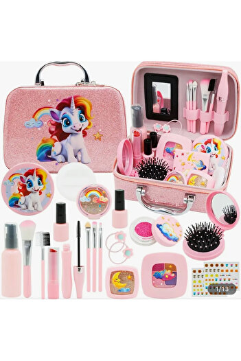 seyuse Unicorn Çocuk Makyaj Çantası Seti 22 Parça