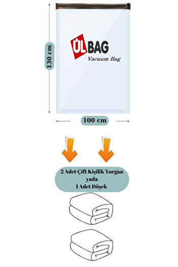 ÜLBAG Набір з 4 вакуумних пакетів для зберігання ковдр і подушок