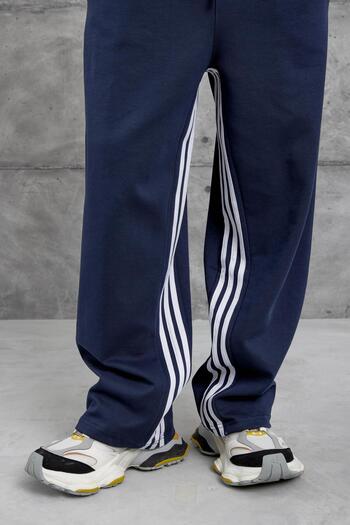 NOMARC Navy Blue Stitching Detailed Baggy Sweatpants