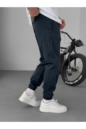 BYBASICMAN Lacivert Dizi Dikişli Gabardin Jogger YP-5018