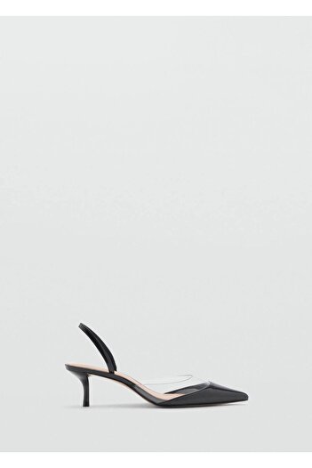 MANGO Woman Vinyl Panel Heel Shoe
