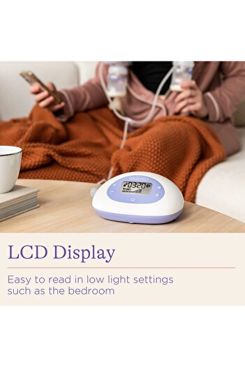 Lansinoh Signature Pro Double Electric Breast Pump, Portable, 3 Modes, LCD, Pump Bag, 25mm Flanges, 2 Bottles