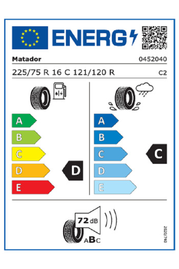 Matador 225/75R16C 121/120R MPS125 VariantAW 10PR 4 Mevsim Lastiği (Üretim Yılı: 2024)