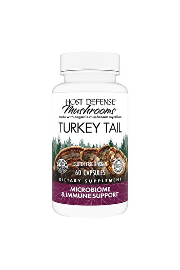 Host Defense Turkey Tail Capsules - Digestive & Immune Support - Mushroom Supplement - 60 Capsules