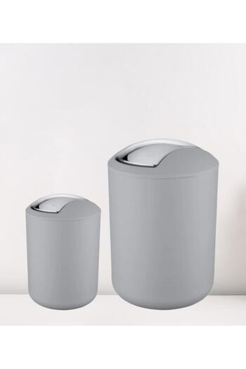 Saban 2-Piece Trash Can Gray (Brasil Model) 6.4 and 2 Liters